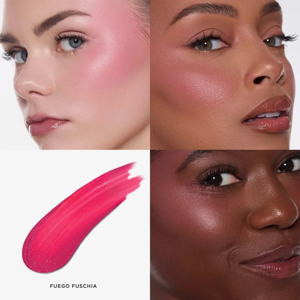 Lunar Beauty Moon Prism Liquid Blush in Fuego Fuchsia, 6.5g/0.23fl oz